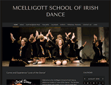 Tablet Screenshot of mcelligottdance.com